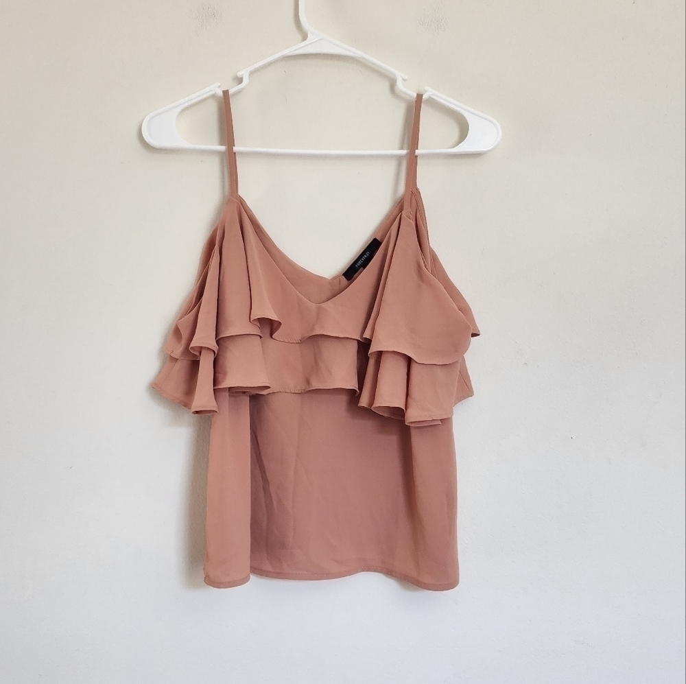 Forever 21 ruffled spaghetti strap size small